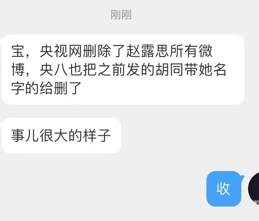 网传赵露思《胡同》中相关内容遭央视网删除封面图