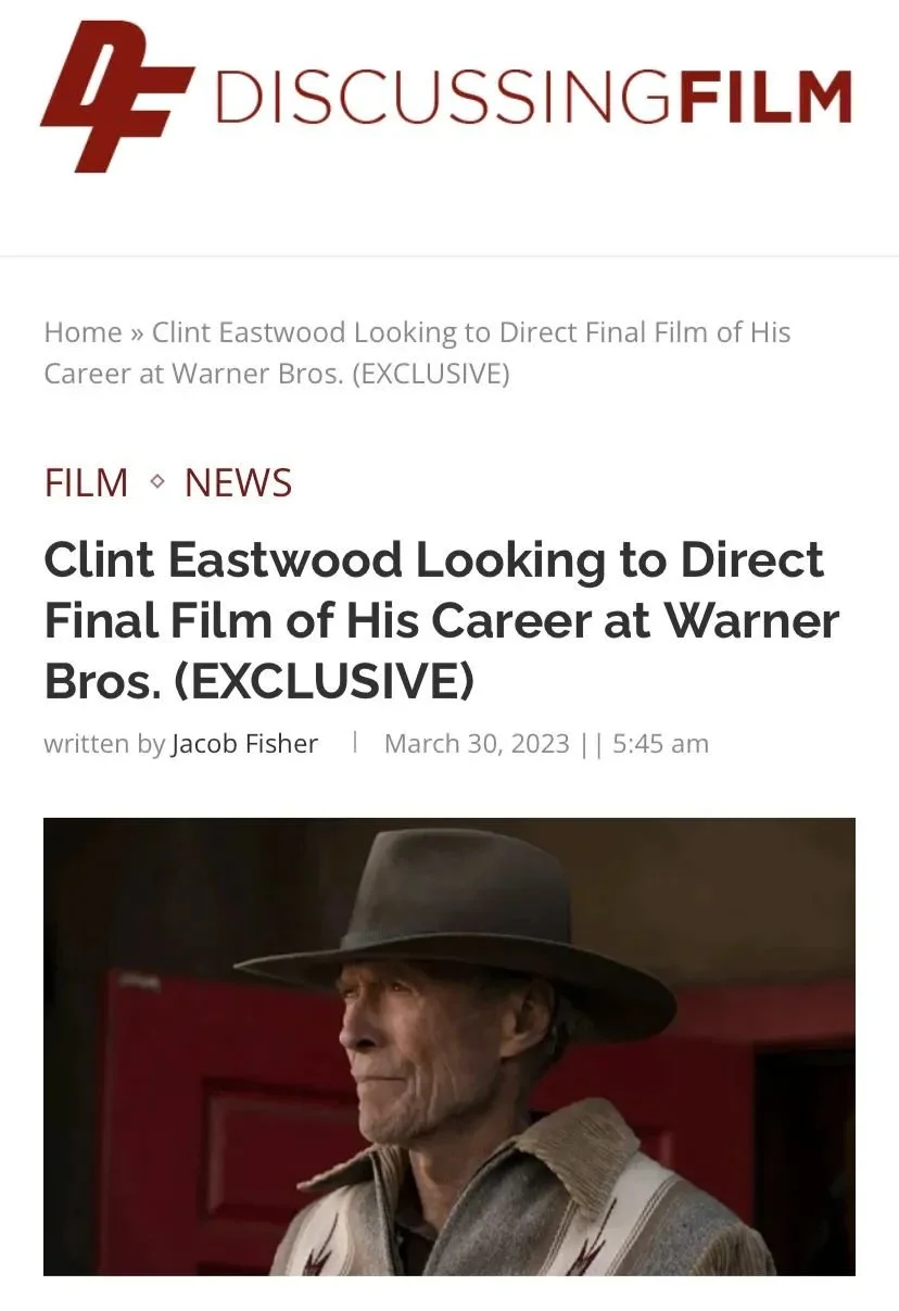活着的传奇 克林特·伊斯特伍德将执导职业生涯最后一部电影