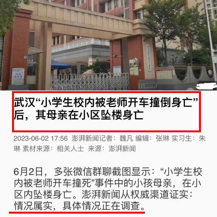 被撞学生妈妈跳楼身亡，曾网暴她的人被禁言，江一燕、杨培安发声封面图