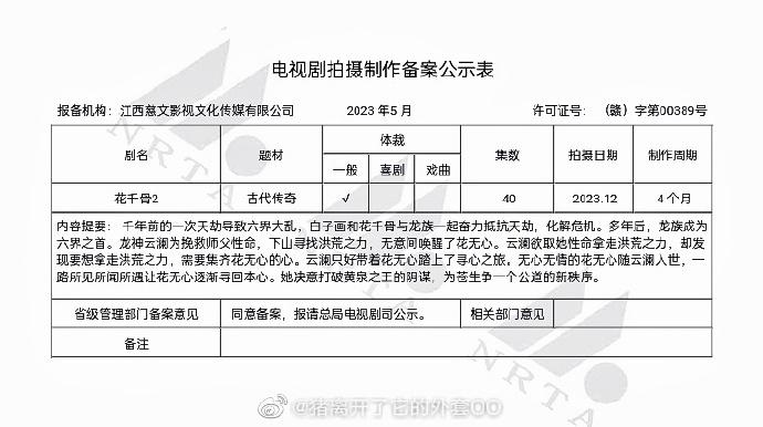 热门IP《花千骨2》备案 预计2023年12月开机封面图